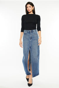 Micah Maxi Denim Skirt