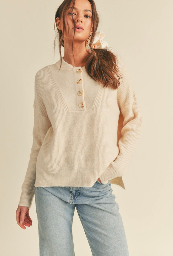 Gerty Button Sweater