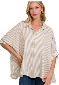 Arwen Stripe Button Up