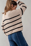 Waffle Stripe Sweater
